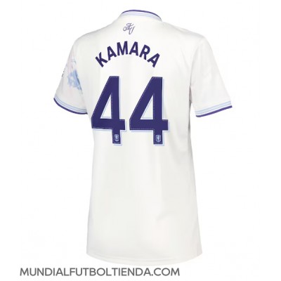 Camiseta Aston Villa Boubacar Kamara #44 Tercera Equipación Replica 2025-26 para mujer mangas cortas Camiseta Aston Villa Boubacar Kamara #44 Tercera Equipación Replica 2025-26 para mujer mangas cortas